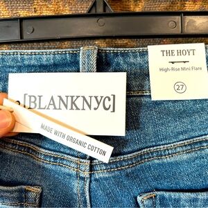 BlankNYC Hoyt button fly mini flare size 27